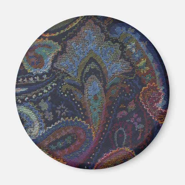 Paisley Blue Magnet (Front)