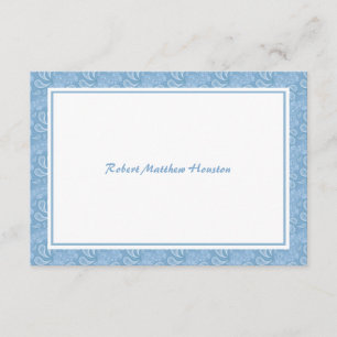 Paisley Blue Thank You Card