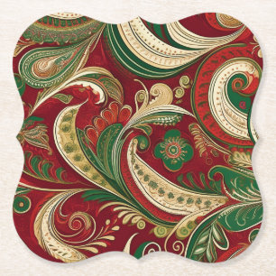 Paisley Burgundy Coaster
