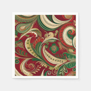 Paisley Burgundy Napkin