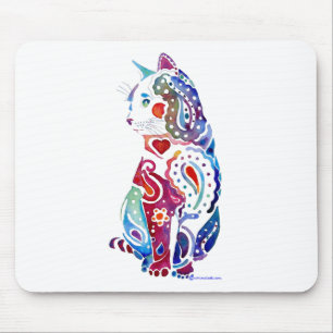 Paisley Cat Designs Mouse Mat
