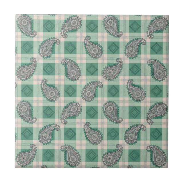 Paisley Ceramic Tile (Front)
