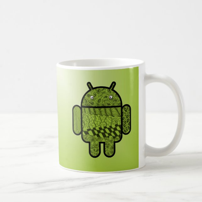 Paisley Character for the Android™ Robot Coffee Mug (Right)