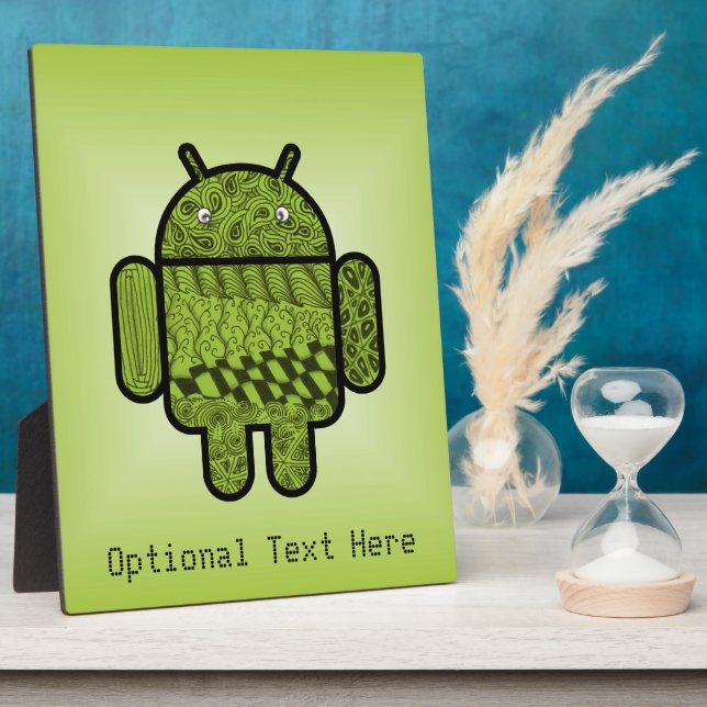 Paisley Character for the Android™ Robot Plaque (Side)