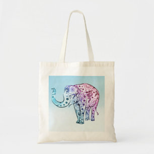 Paisley Colourful Elephant Tote Bag