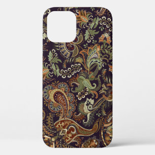 Paisley Colourful Textile: Ethnic Vintage Design iPhone 12 Case