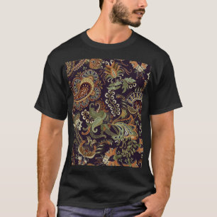Paisley Colourful Textile: Ethnic Vintage Design T-Shirt