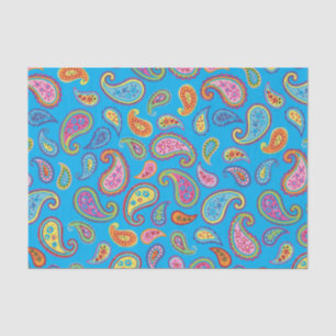 Paisley Cute Colourful 1st Birthday Party Tissue Paper
