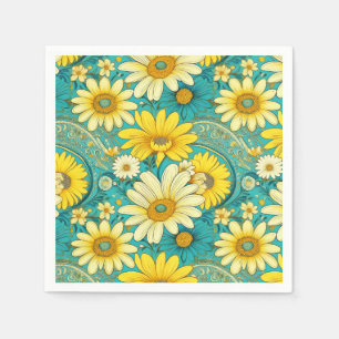 Paisley Daisy Napkin