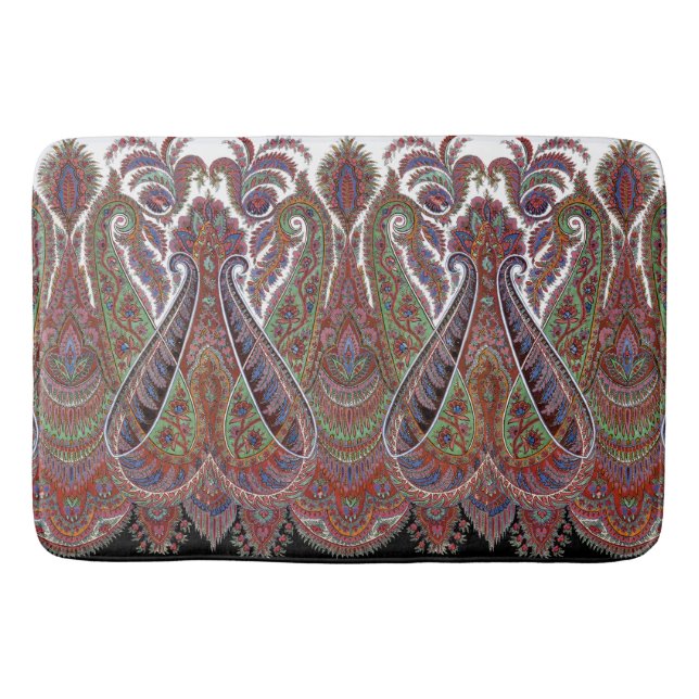 Paisley Design #11 at SusieJayne Bath Mat (Front)