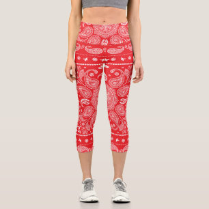 Paisley Design-1 High Waisted Capris