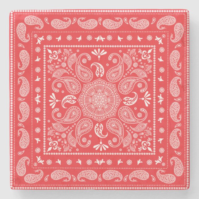 Paisley Design-1 Stone Coaster (Front)