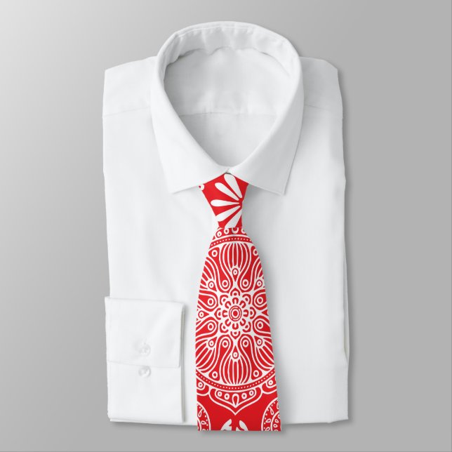 Paisley Design-1 Tie (Tied)