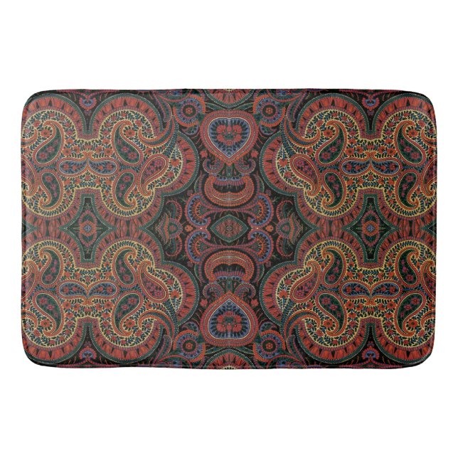 Paisley Design #4 at SusieJayne Bath Mat (Front)
