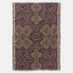 Paisley Design #4 at SusieJayne Throw Blanket