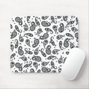 Paisley Design Customise colour background & Text Mouse Mat