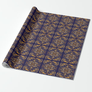Paisley Elegance: Textile Design Pattern Wrapping Paper