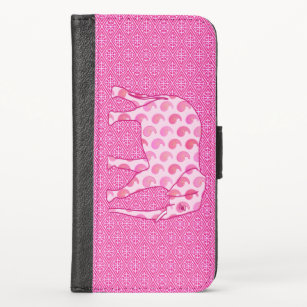 Paisley elephant - ice pink and fuchsia case