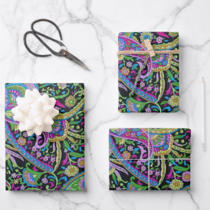 Paisley Fantasy Wrapping Paper Sheet