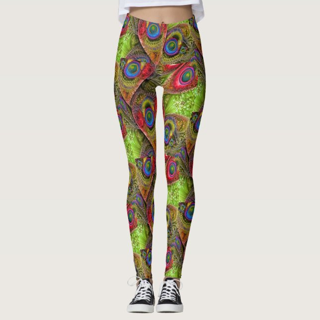 Paisley feathers2 leggings (Front)