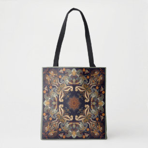 Paisley Floral: Batik Shawl Elegance. Tote Bag