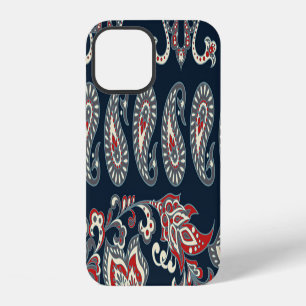 Paisley floral, damask vintage pattern. iPhone 12 case