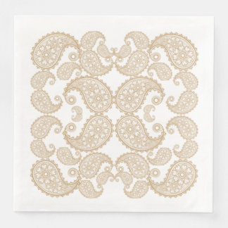 Paisley Floral Design Napkin