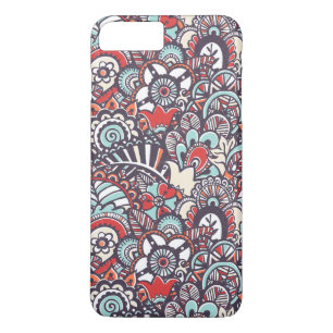 Paisley Floral Doodle Pattern iPhone 8 Plus/7 Plus Case