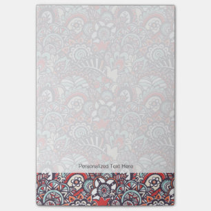 Paisley Floral Doodle Pattern Post-it Notes