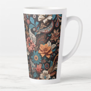 Paisley Floral Latte Mug