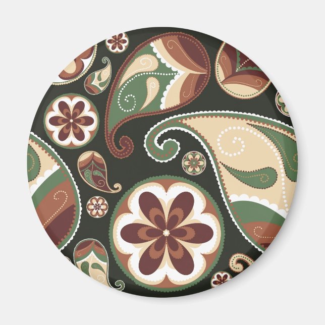 Paisley & Floral Magnet (Front)