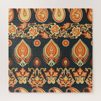 Paisley Floral: Oriental Ethnic Seamless Jigsaw Puzzle