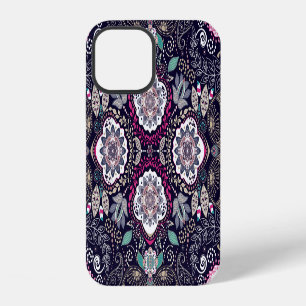 Paisley floral, square pocket design. iPhone 12 case