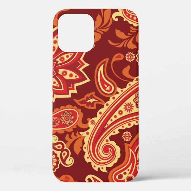 Paisley, flowers: ornamental seamless pattern Case-Mate iPhone case (Back)