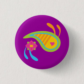 Paisley Fun 3 Cm Round Badge