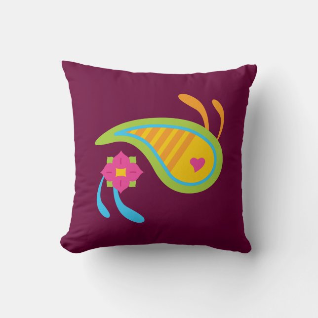 Paisley Fun Cushion (Front)