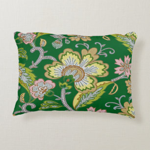 Paisley Garden Stylised Floral Embroidery Decorative Cushion