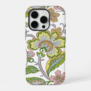 Paisley Garden Stylised Floral Embroidery iPhone 16 Pro Case