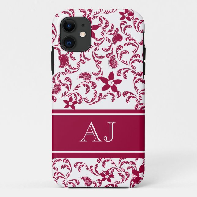 Paisley Garden with Changeable Colour Case-Mate iPhone Case (Back)