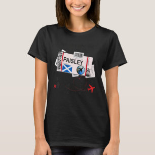 Paisley Girl Paisley Boarding Pass Paisley T-Shirt