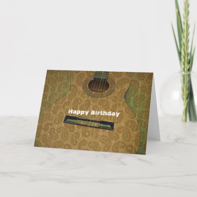 Paisley Guitar Card (Front)