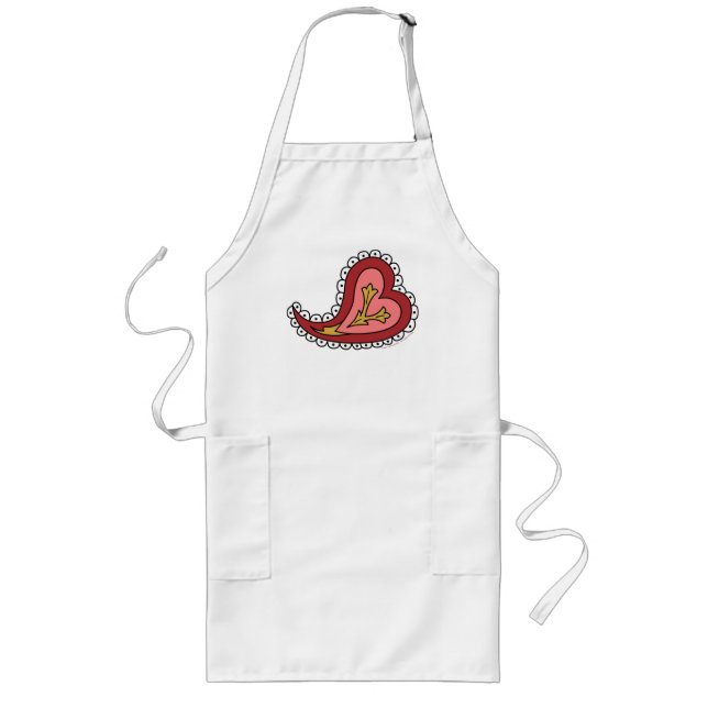 Paisley Heart Apron (Front)