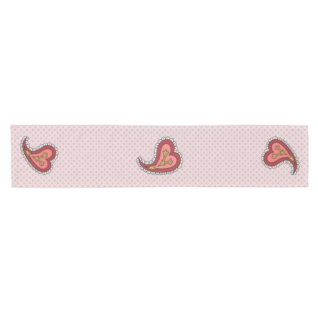 Paisley Heart Table Runner (Horizontal)