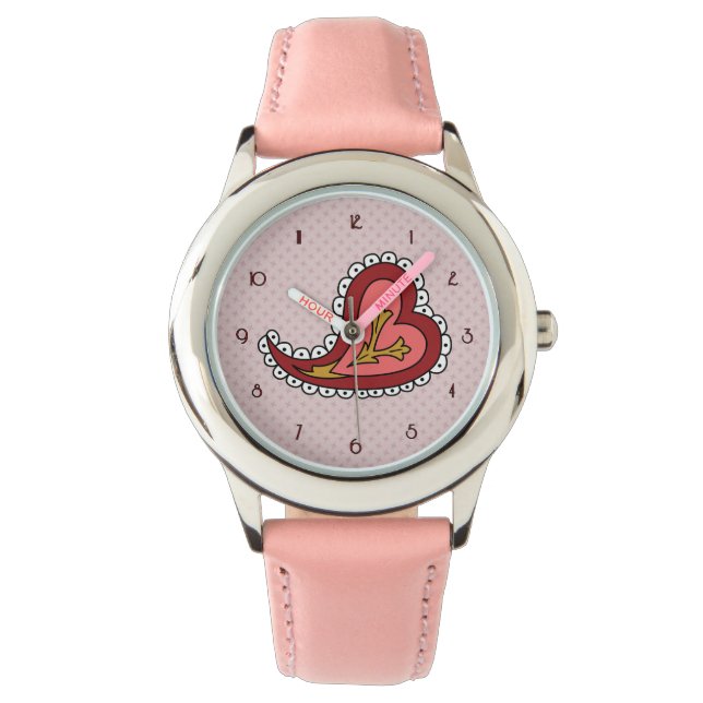 Paisley Heart Watch (Front)