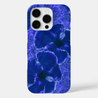 Paisley Hibiscus Vintage Psychedelic Floral Blue