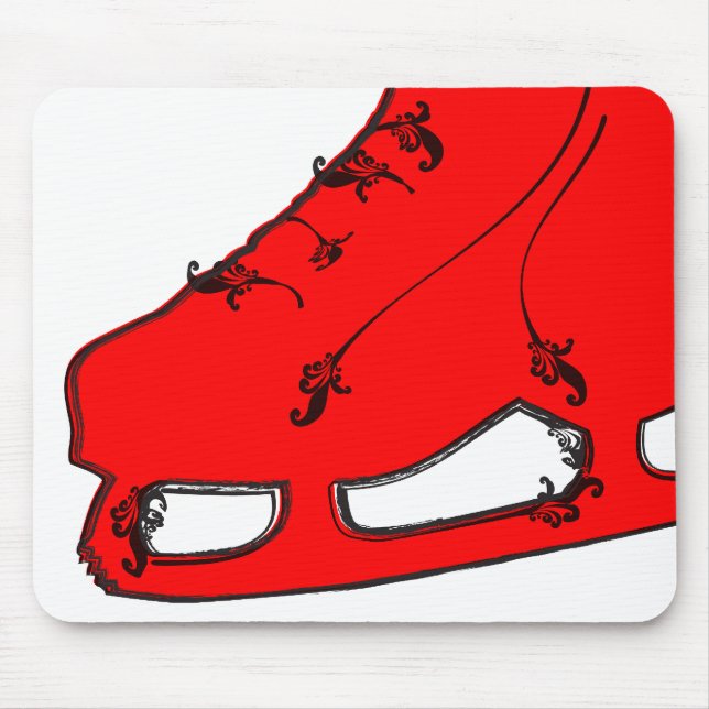 paisley ice skate mouse mat (Front)