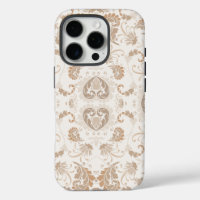Paisley in Beige Aesthetic Modern Tan Brown