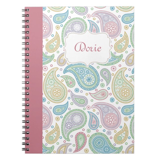 Paisley in Pink Notebook (Front)