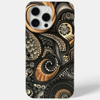 Paisley Inspired Black Beige Designer Protective
