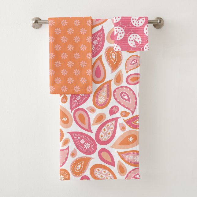 Paisley Jane Collection Mix and match Bath Towel Set (Insitu)